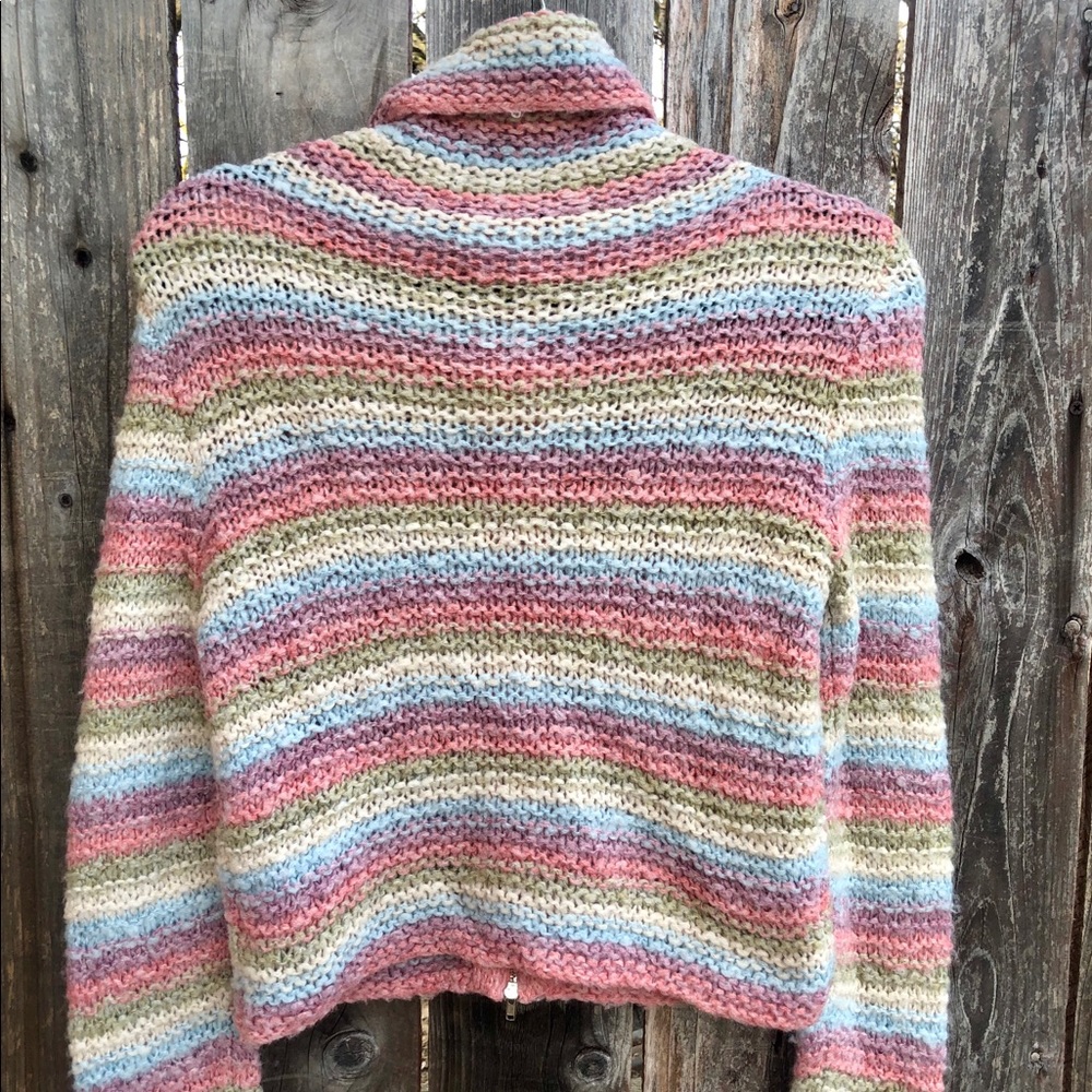 Free People • multicolored cropped sweater - Picture 4 of 5